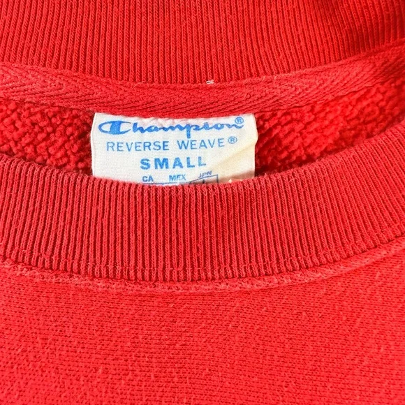 Champion Women's Bold Red Cropped Sweatshirt - Picture 3 of 6